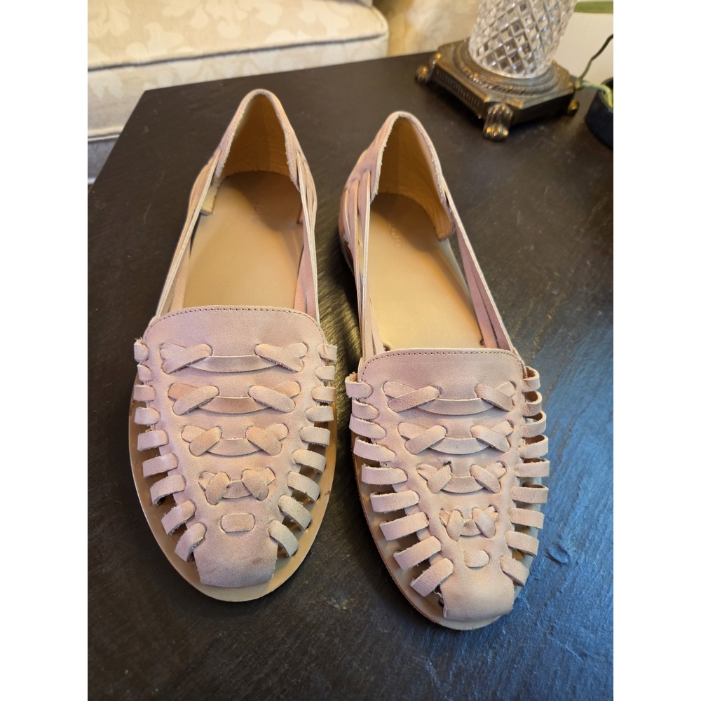 Nisolo Wmns Desert Rose Leather Huarache Strappy Flat Sandal Size 10 M NEW! $138 - Picture 3 of 14